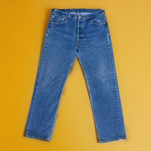 Levi’s Men’s 501XX Straight Jeans Vintage Y2K Sept. 2000 36X30 100% Cotton Blue